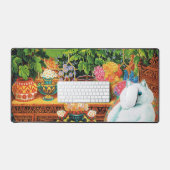 Chat aux Fleurs, Louis Wain (Clavier et souris)