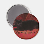 Chat avec aimant d'attitude (Recto/Verso)