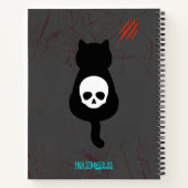 Chat avec Attitude Pun Fun Journal carnet (Dos)