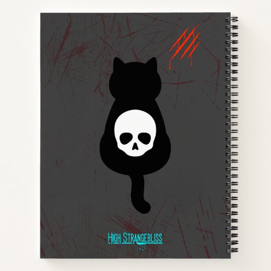 Chat avec Attitude Pun Fun Journal carnet (Dos)