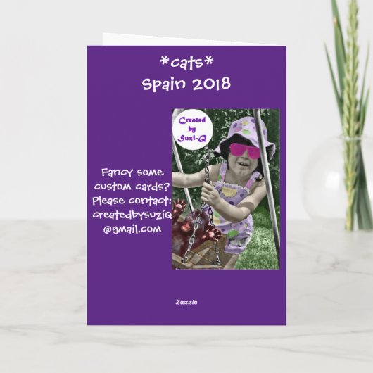 Chat avec carte d'attitude (Dos)