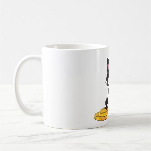 Chat avec de l'argent Mug (Gauche)