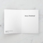 Chat avec la carte de Noël de biscuits (Intérieur)