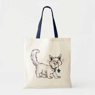 Chat avec le sac de souris de jouet
