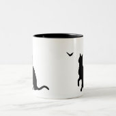 Chat avec Mug Papillon (Centre)