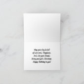 Chat Avec Papillons Carte de voeux Anniversaire (Intérieur)