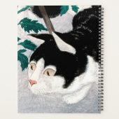 Chat avec Plante de tomate par Takahashi, Art Japo (Dos)