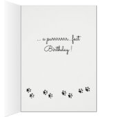 Chat avec ruban sur la tête Carte d'anniversaire (Intérieur (Droit))