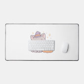 Chat avec sorcière Casquette et Citrouille sourian (Clavier et souris)