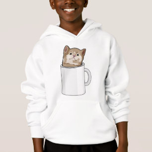 Chat avec tasse de café