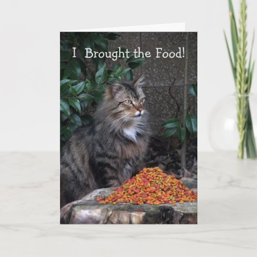 Chat avec un coeur gracieux carte d'anniversaire (Devant)