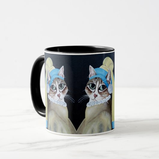 Chat Avec Une Perle De Mug (Devant gauche)