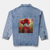 Chat avec une robe faite de coquelicot (Verso)