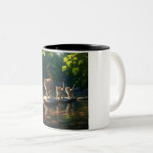 Chat Aventureux Maman Mug Deux Tons (Devant droit)