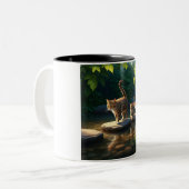 Chat Aventureux Maman Mug Deux Tons (Devant gauche)