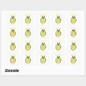 Chat banane jaune - mignon mème autocollant chaton (Feuille)