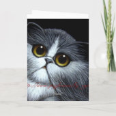 CHAT BICOLOR PERSIAN - Carte VALENTINE (Dos)