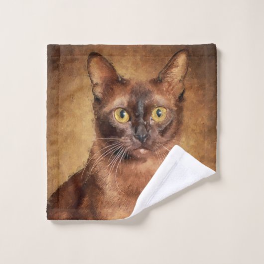 Chat birman Brown (Gant de toilette)
