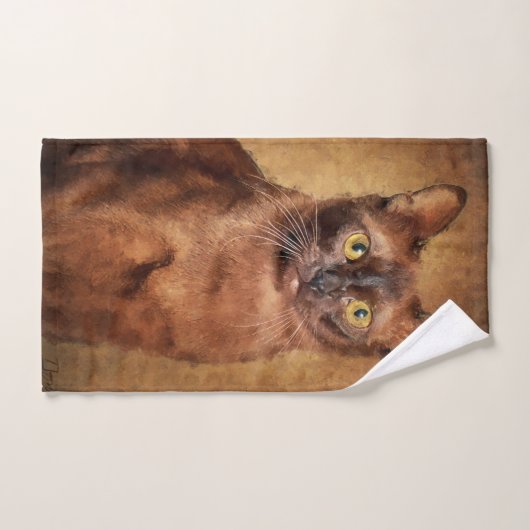 Chat birman Brown (Serviette à main)