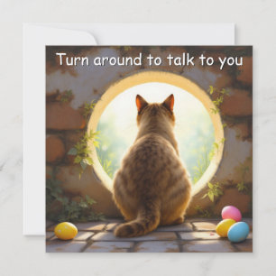 Chat birman - Carte de vacances de Pâques