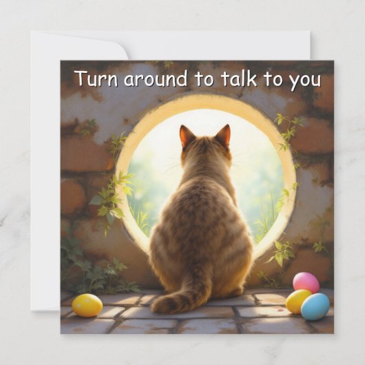 Chat birman - Carte de vacances de Pâques (Devant)