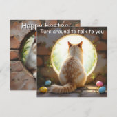 Chat Birman - Carte de vacances de Pâques (Devant / Derrière)