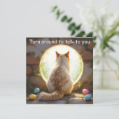 Chat Birman - Carte de vacances de Pâques (Debout devant)