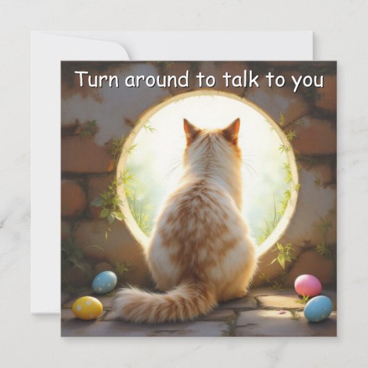 Chat Birman - Carte de vacances de Pâques (Devant)