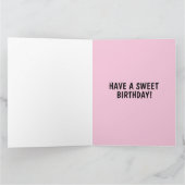 CHAT BLANC CUTE CARTE DE SALUT D'ANNIVERSAIRE (Intérieur)