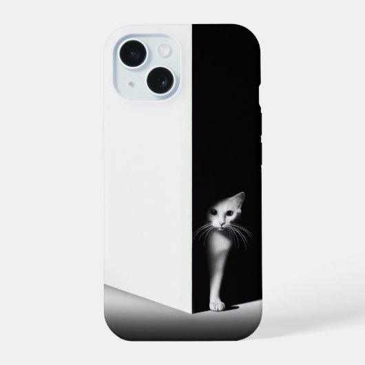 Chat blanc dans les ombres noires (Verso)