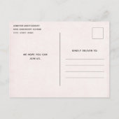 Chat blanc en or et diamants Invitation Anniversai (Dos)