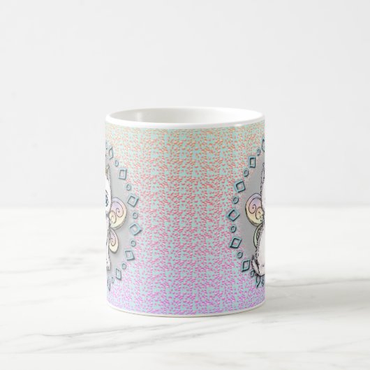 Chat blanc Fairy mug (Centre)