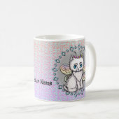 Chat blanc Fairy mug (Devant droit)