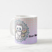 Chat blanc Fairy mug (Devant gauche)