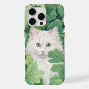 Chat blanc Forest Whispers aux yeux verts