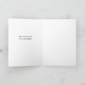 Chat blanc mignon dans la carte de Noël neige (Intérieur)