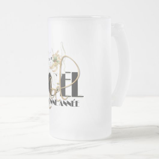 Chat Blanc, Noël et Bonne Année Matglas Bierpul (Voorkant rechts)