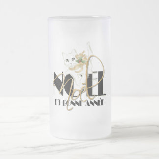 Chat Blanc, Noël et Bonne Année Matglas Bierpul