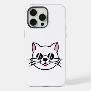 Chat blanc portant des lunettes noires / lunettes