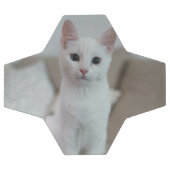 chat blanc | Zazzle_Growshop. (Plat)