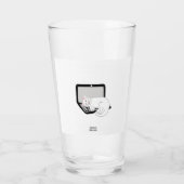 Chat Blanche Dormir Sur Le Lecteur De Verre Ordina (Dos)