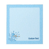 Chat bleu avec Bloc-notes pour violon (Devant)