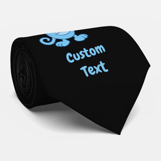 Chat bleu avec Cravate violon (Roulé)