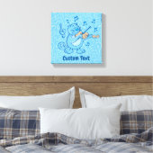 Chat bleu avec impression sur toile de violon (Insitu(Chambre))