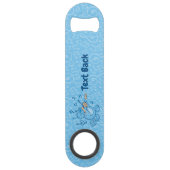 Chat bleu avec ouverture de bouteille à vitesse vi (Dos)