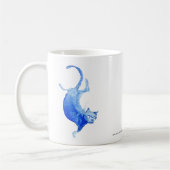 Chat bleu MING | Mug bleu et blanc (Gauche)