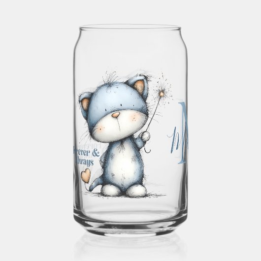 Chat bleu « Pour toujours et à jamais » Design de (Recto)