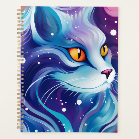 Chat bleu rêveur (Devant)