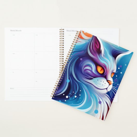 Chat bleu rêveur (Devant avec enveloppe)