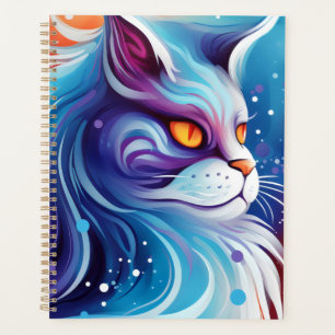 Chat bleu rêveur